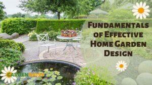 Pond, trees, well designed garden layout. Home Garden Design